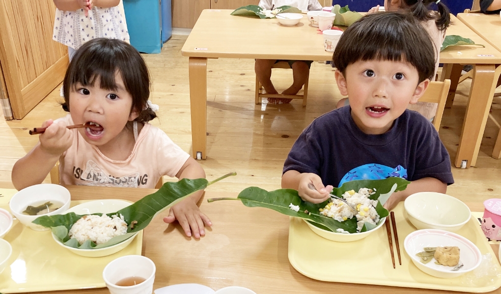 石浦龍華会では「楽しく食べる」をテーマに、食に対して５つの目標を掲げています。